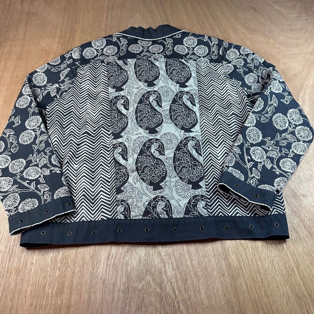 Thomas & Olivia Women’s Patchwork Jacket Large Bl… - image 4